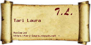 Tari Laura névjegykártya